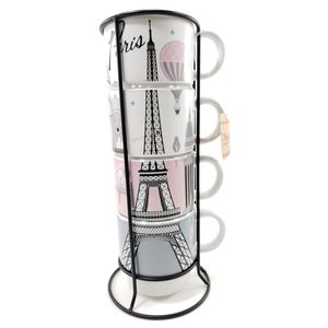 Eiffel Tower Ceramic Coffee Tea Mugs
